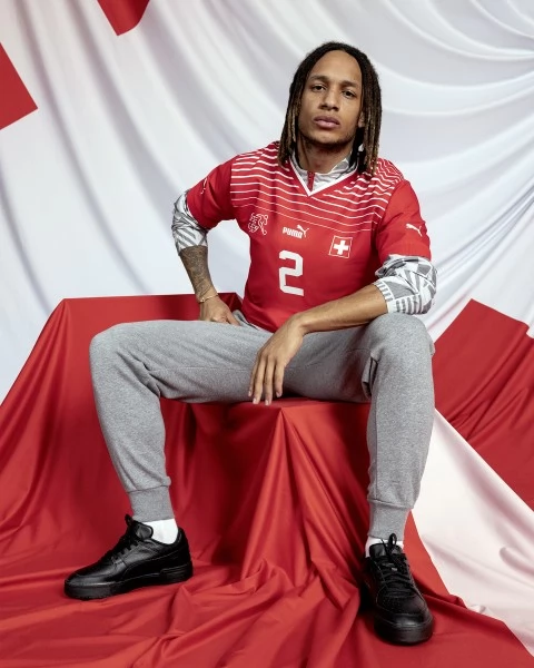 Maillot de Foot Coupe du monde 2022 Suisse Xhaka 10 Tenue Domicile